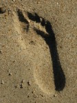 lábnyom homokban